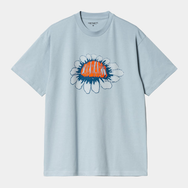 Carhartt WIP - Pixel Flower T-Shirt - Frosted Blue