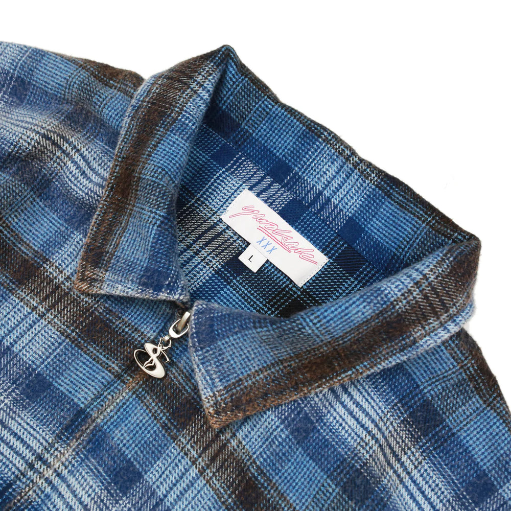 Yardsale - Tartan Full Zip Jacket - Blue