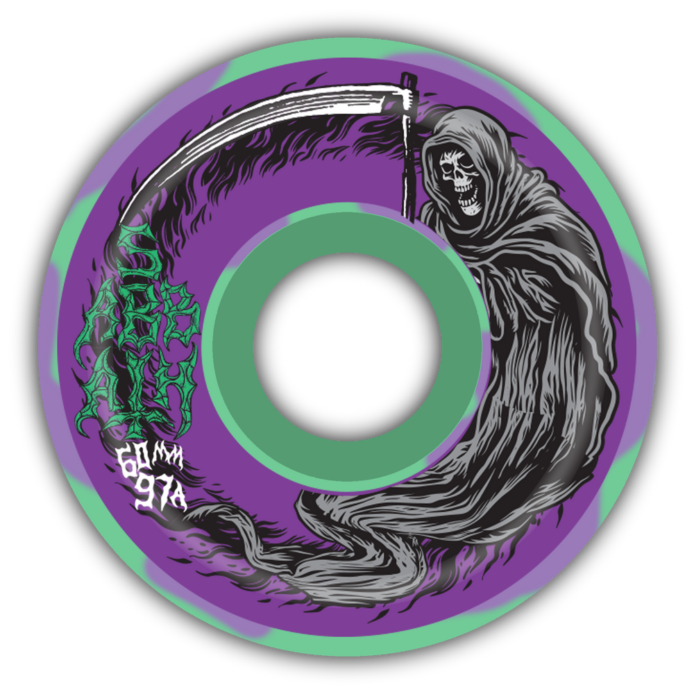 Sabbath Wheels - 60mm (97a) Death Wizard Conical Skateboard Wheels