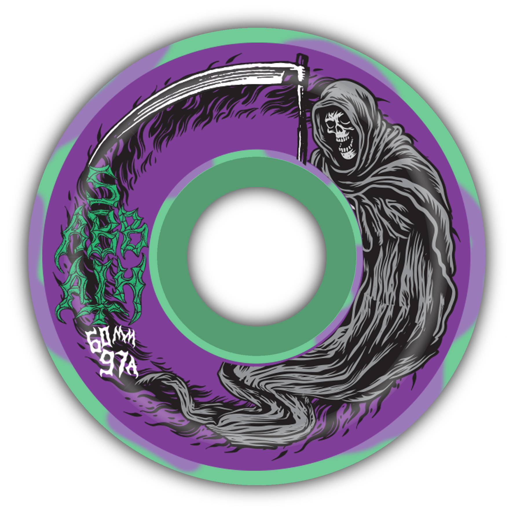 Sabbath Wheels - 60mm (97a) Death Wizard Conical Skateboard Wheels