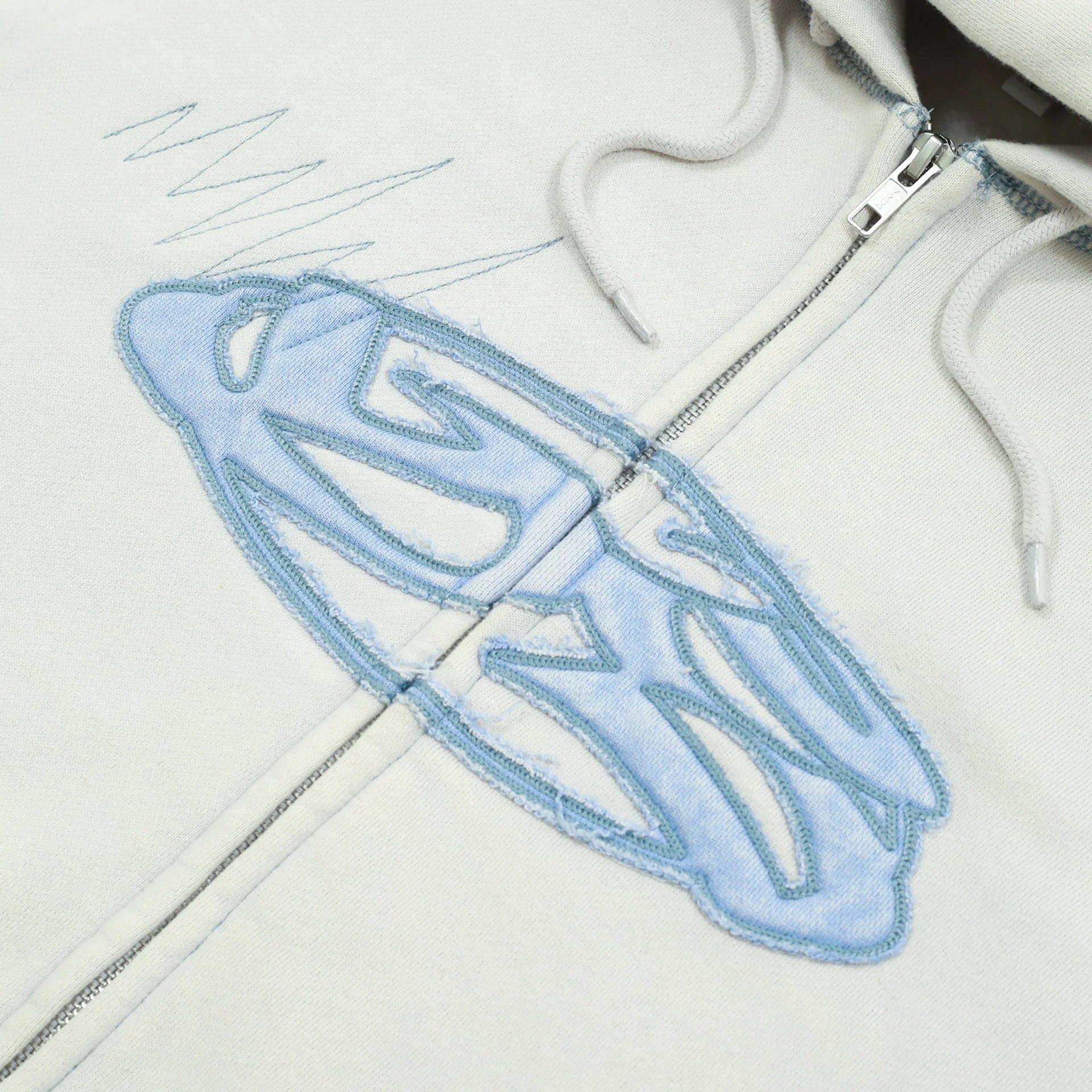 Yardsale - Seance Zip Hooded Sweatshirt - White