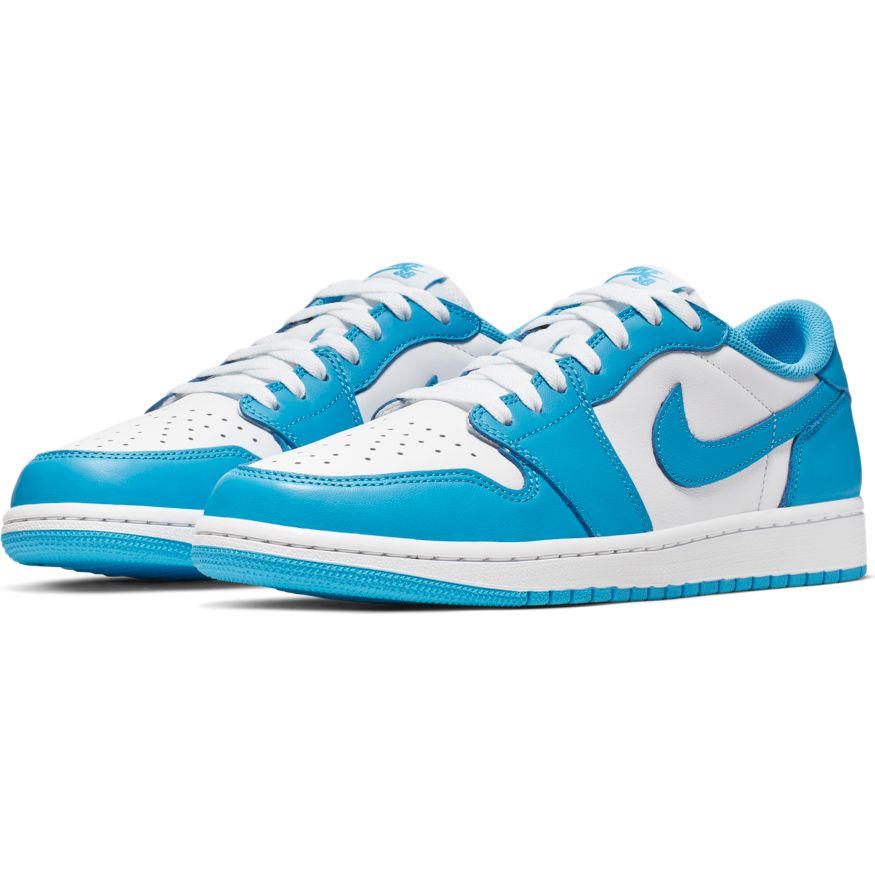 Nike SB - Air Jordan 1 Low Shoes - Dark Powder Blue / White