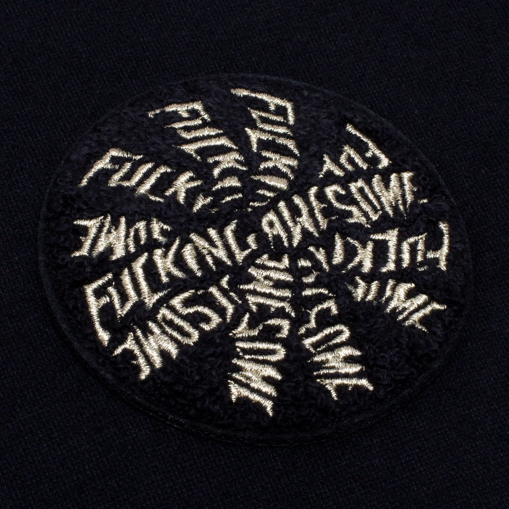 Fucking Awesome - Patches Quarter Zip Sweatshirt - Black