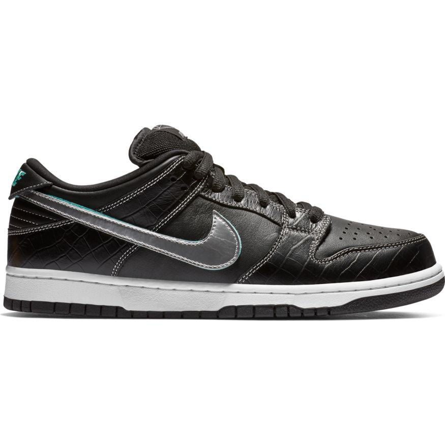 Nike SB - Diamond Dunk Low Pro OG QS Shoes - Black / Chrome / Tropical Twist - Call Store for Details