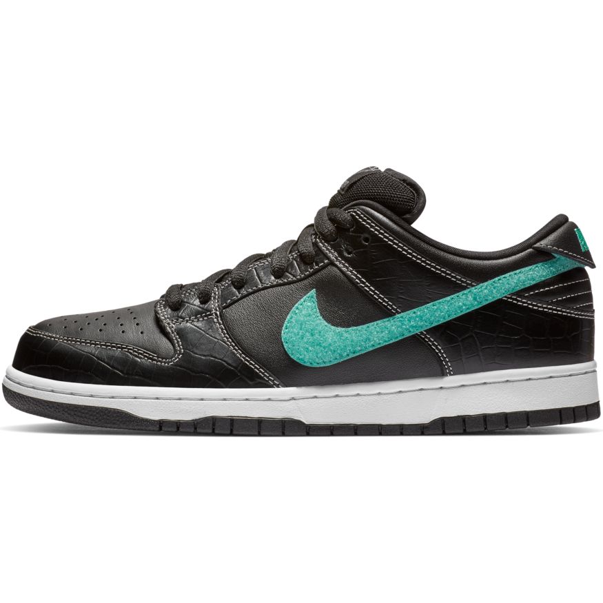 Nike SB - Diamond Dunk Low Pro OG QS Shoes - Black / Chrome / Tropical Twist - Call Store for Details