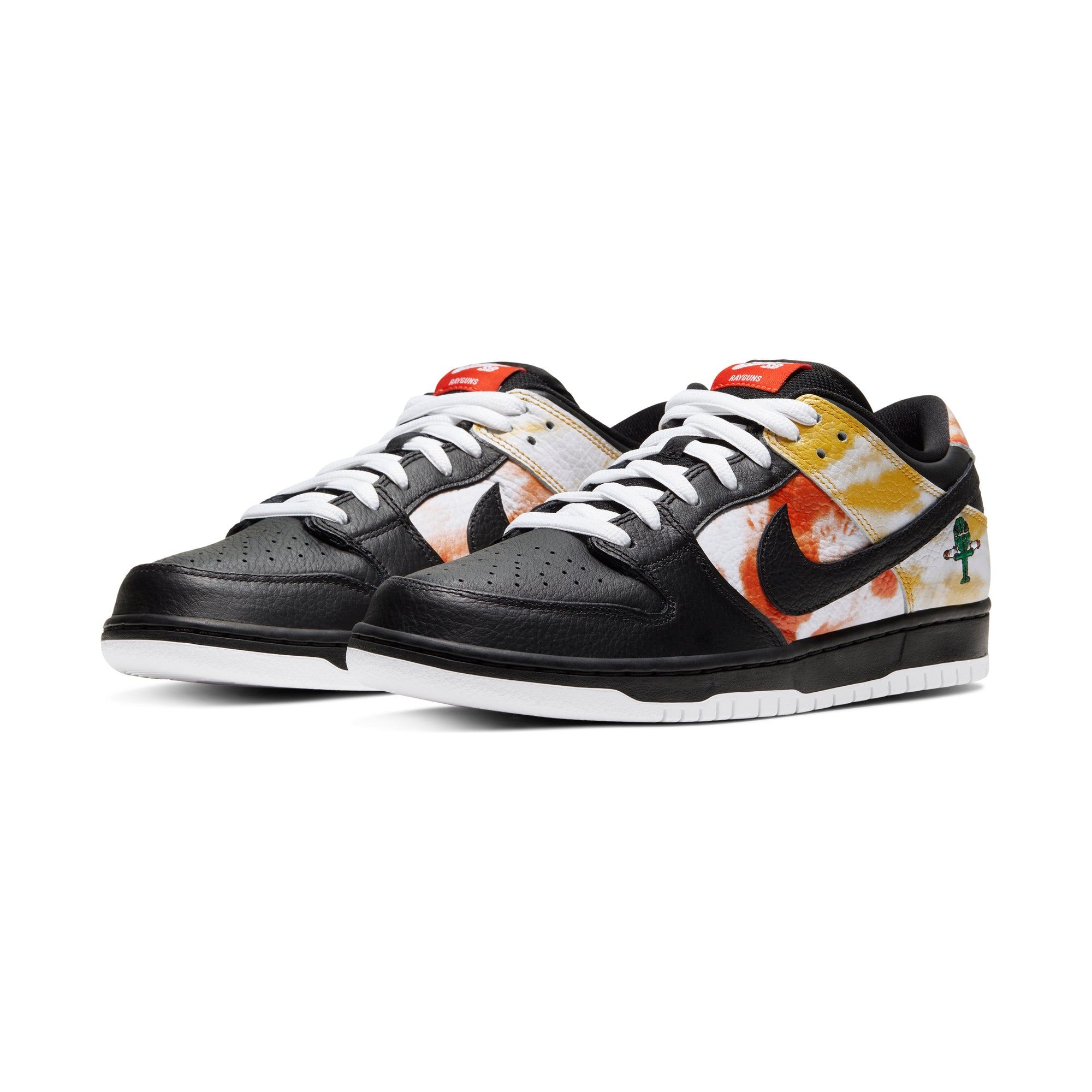 Nike SB - (Black Raygun) Dunk Low Pro -  Black / Black / Orange Flash