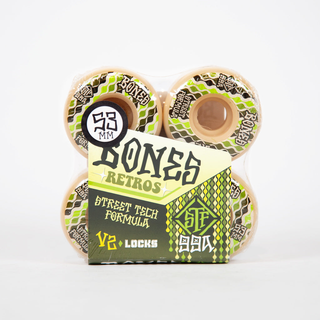 BONES STF 53㎜99a V4 BONES WHEELS STF Skateboard Wheels Retros 53mm V4 Wide 99A