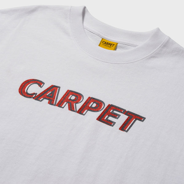 Carpet Company - Misprint T-Shirt - White / Red Glitter