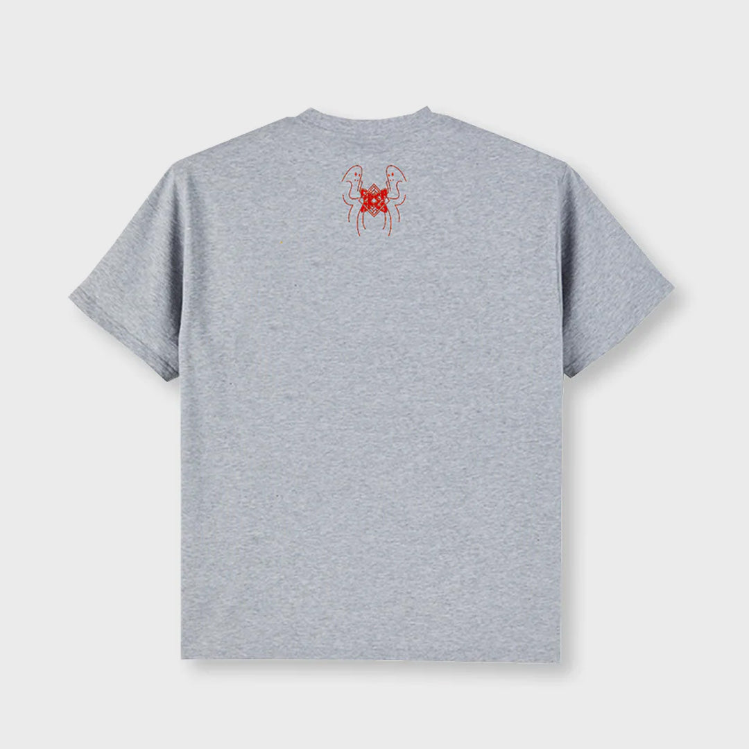 The National Skateboard Co. - Grey Area Ghost Game T-Shirt - Grey Heather