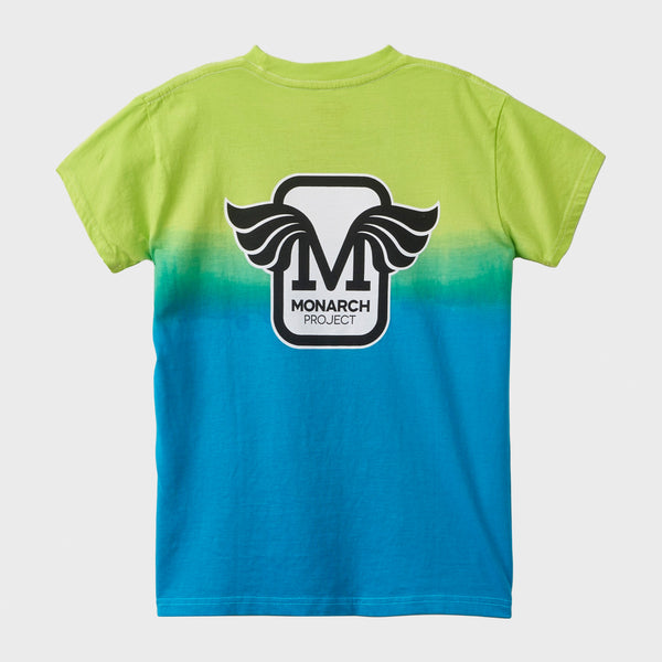 Monarch Skateboards - Youth Horus Gradient T-Shirt - Teal / Green