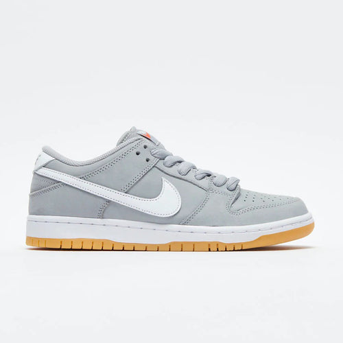 Nike SB - Dunk Low Pro ISO Shoes (UK ONLY) - Wolf Grey / White