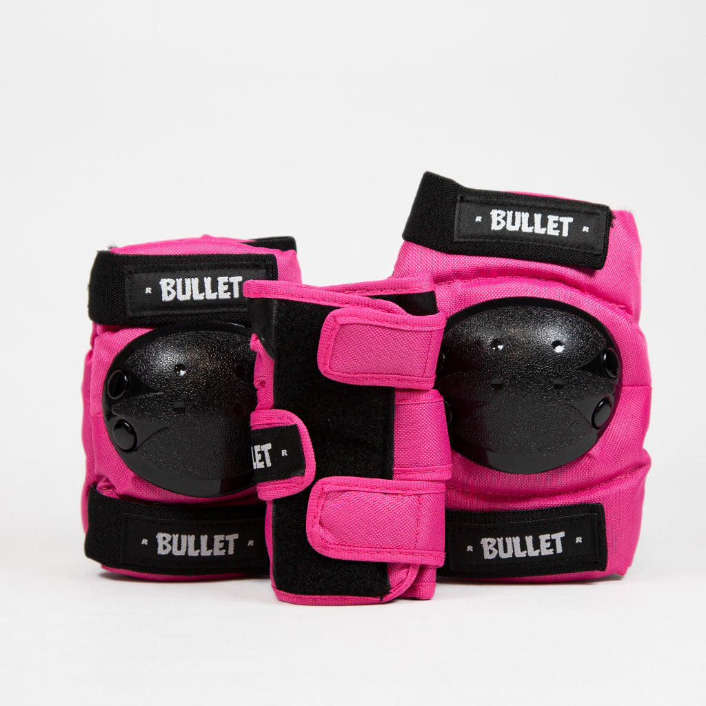 Bullet - Standard Pad Set - Junior - Pink / Black - OSFA