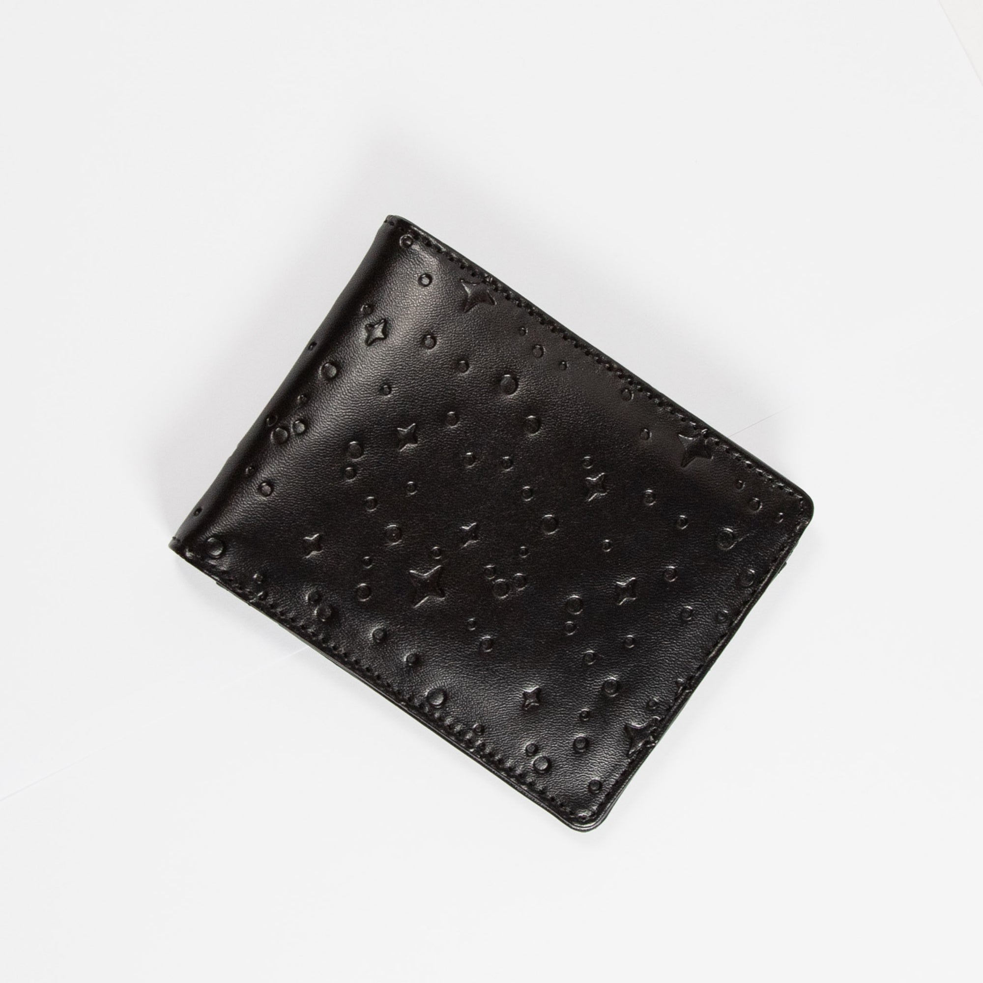 Brown Bifold Ostrich Leather Wallet