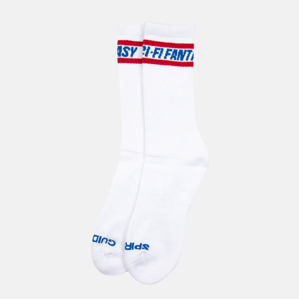 Sci-Fi Fantasy - Spiritual Guidance Logo Socks - White
