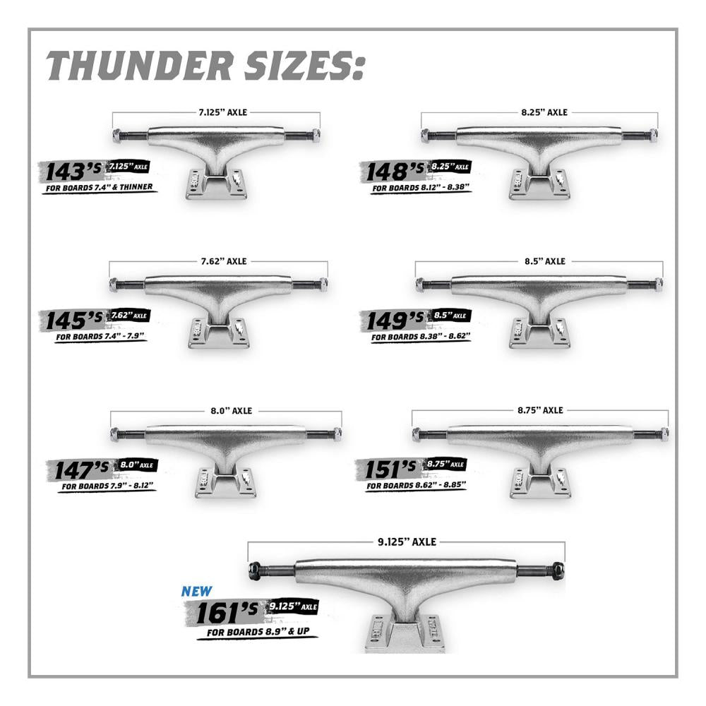 Thunder Trucks - (Single) 161 Team Edition Skateboard Truck - Polished