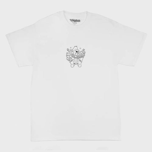 Vague Mag - Kyle Platts Goblin Reader T-Shirt - White