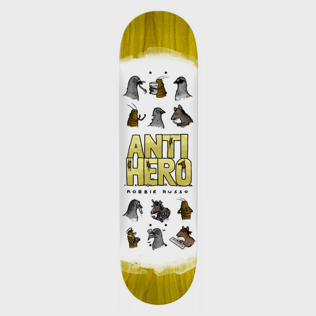 Anti Hero Skateboards Robbie Russo Usual Suspects Skateboard Deck