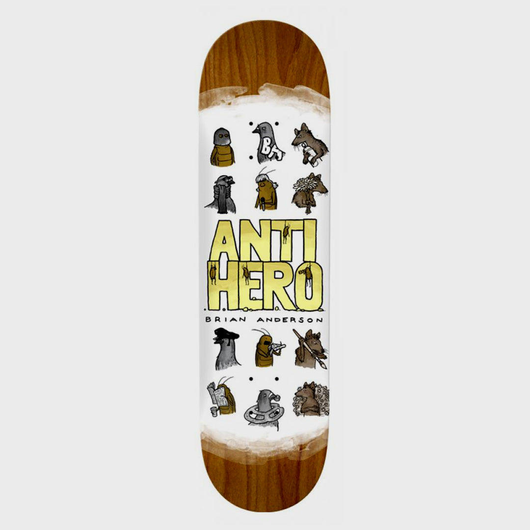 Anti Hero Skateboards Brian Anderson Usual Suspects Skateboard Deck