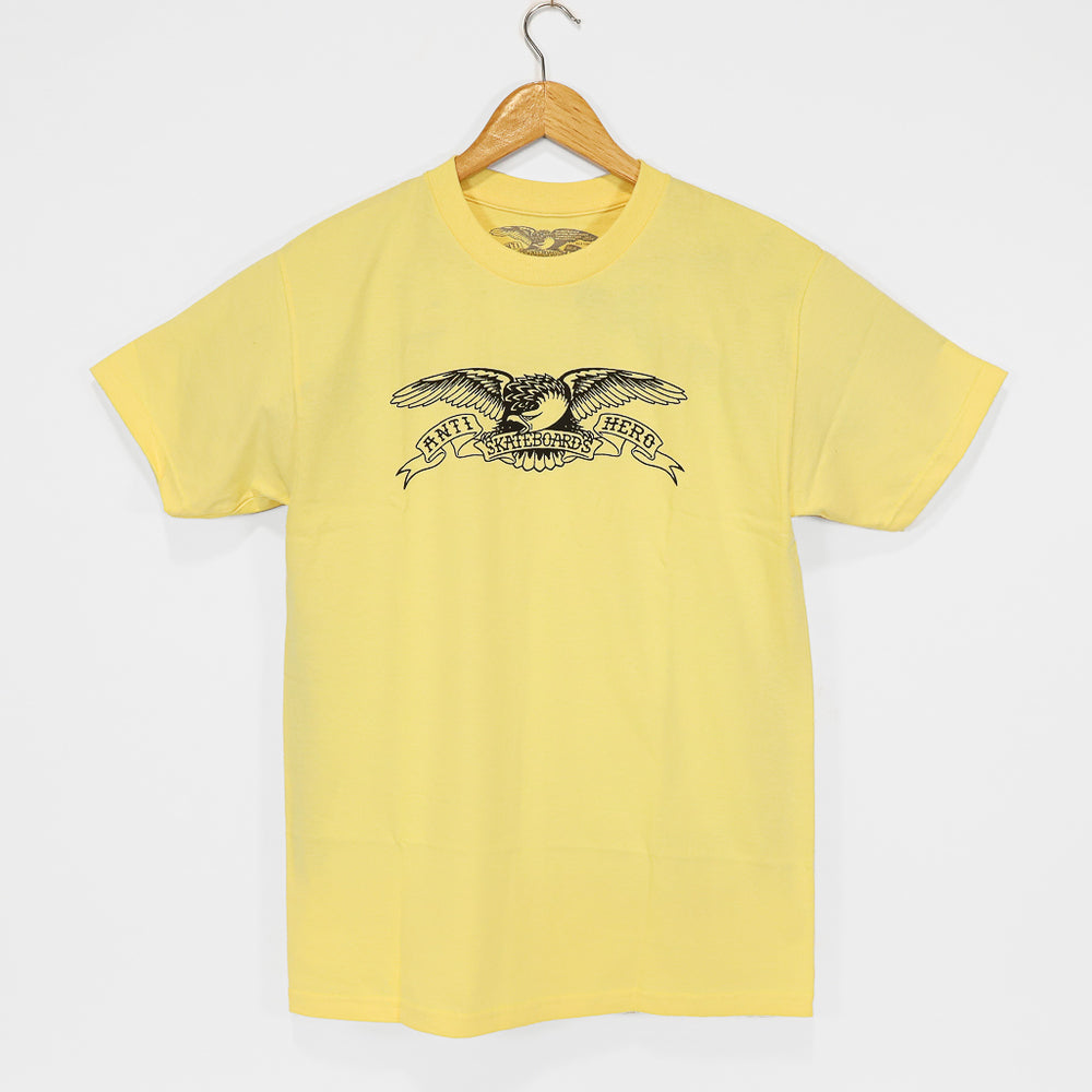 Anti Hero Skateboards Basic Eagle Banana Yellow T-Shirt