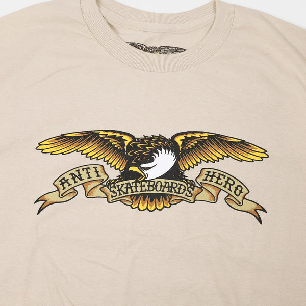 Anti Hero Skateboards - Eagle T-Shirt - Sand / Brown