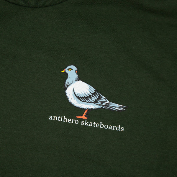 Anti Hero Skateboards - Lil Pigeon T-Shirt - Forest Green / Multi
