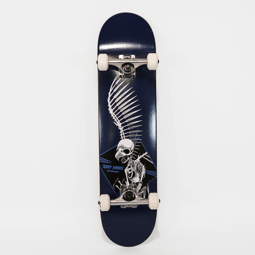 Birdhouse Skateboards 7.5" Blue Full Skull 2 Complete Skateboard