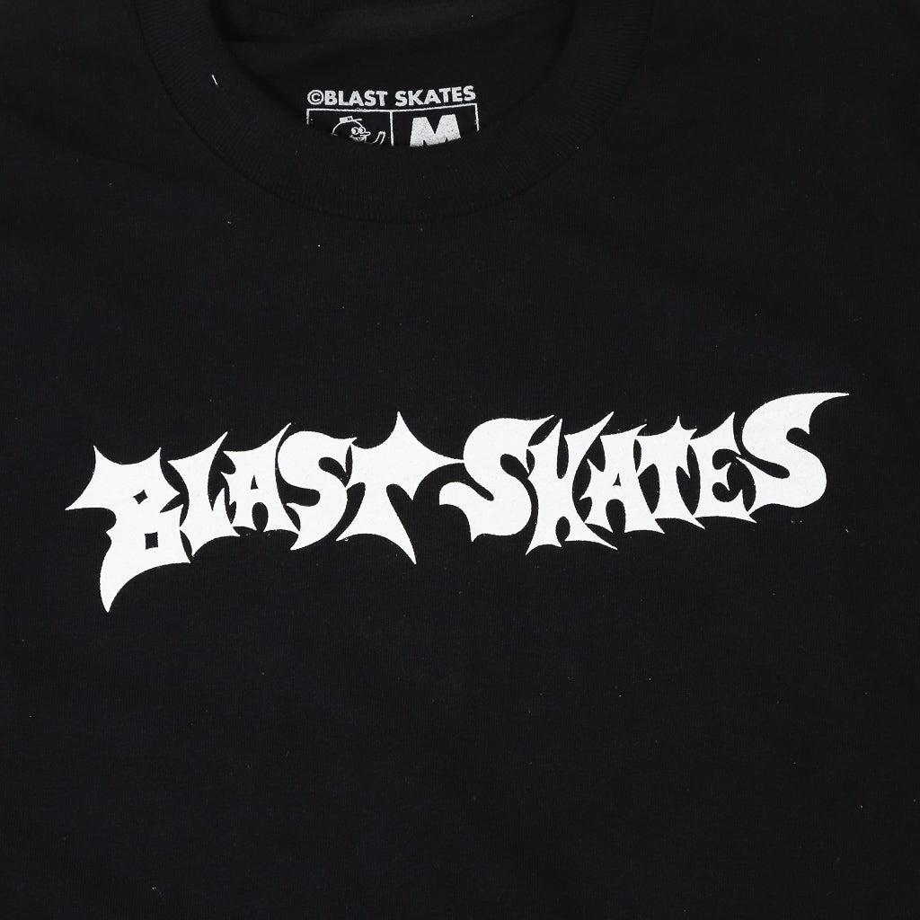 Blast Skates Gnarzone Black T-Shirt Front Print