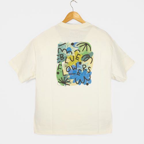 Blue Flowers - Pollinator T-Shirt - Antique White