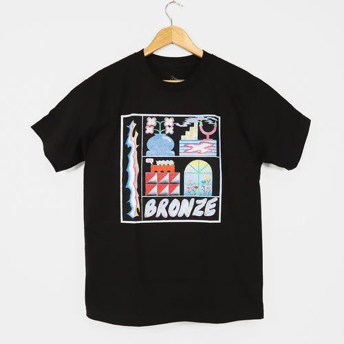 Bronze 56k - Flowerpot T-Shirt - Black