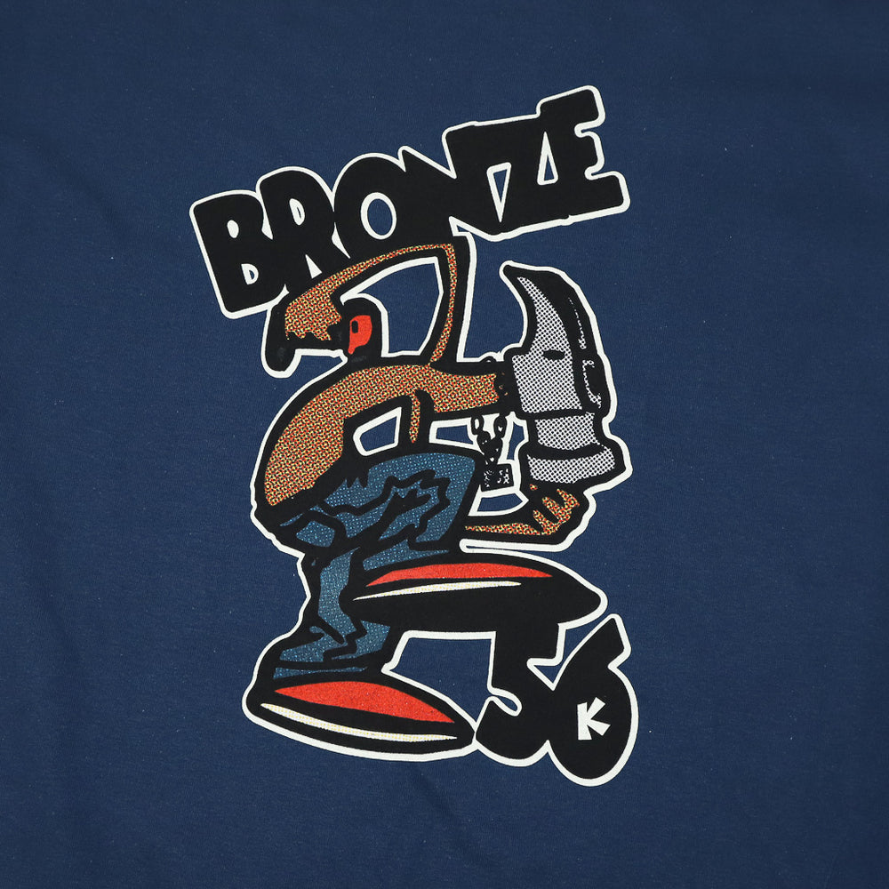 Bronze 56K Hammer Head Harbour Blue T-Shirt Front Print