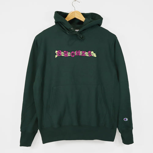 Bronze 56k - Skullz Pullover Hooded Sweatshirt - Dark Green