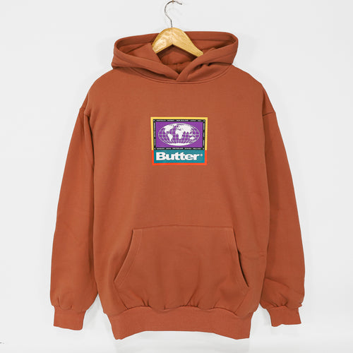 Butter Goods - Trek Logo Pullover Hooded Sweatshirt - Clay