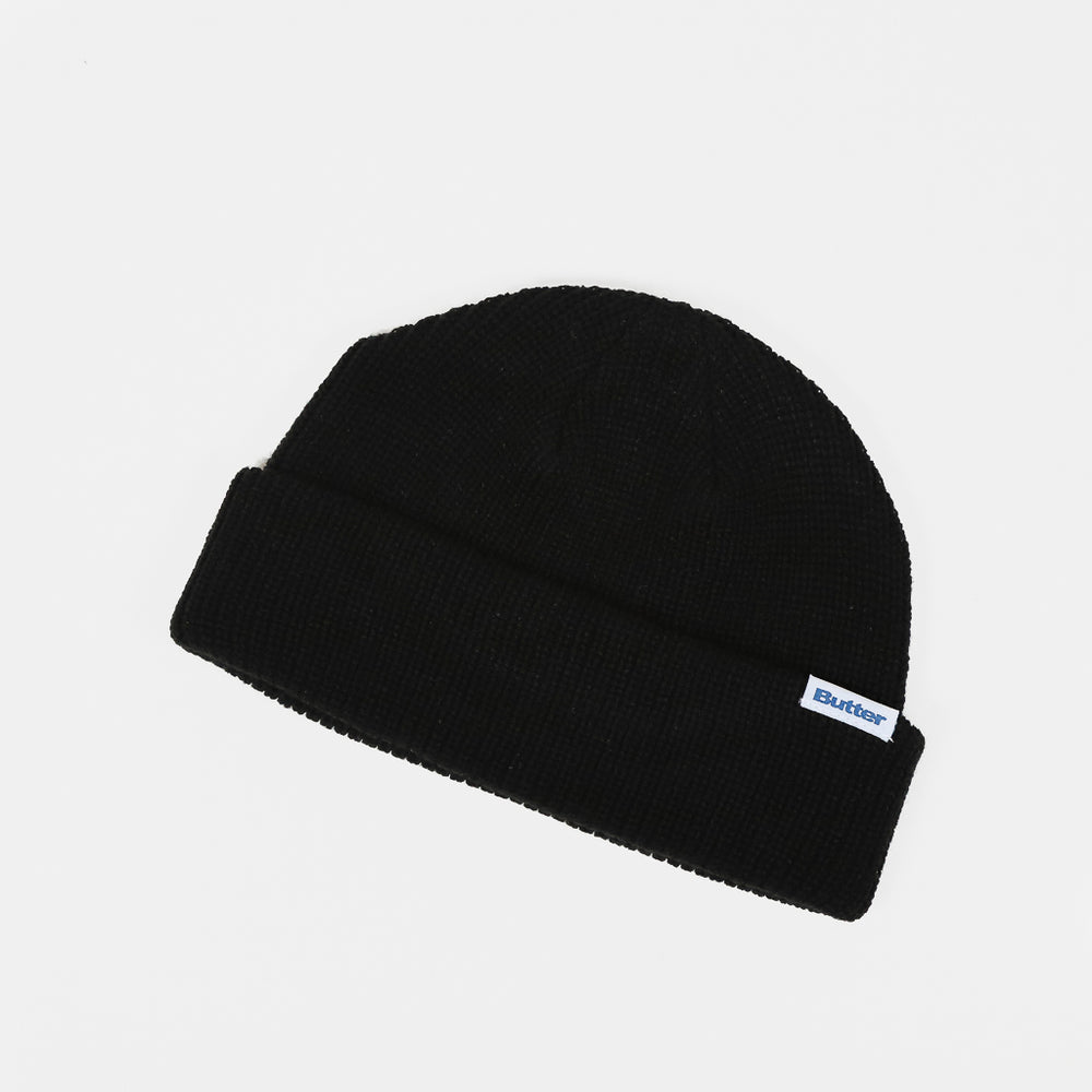 Butter Goods Black Wharfie Beanie