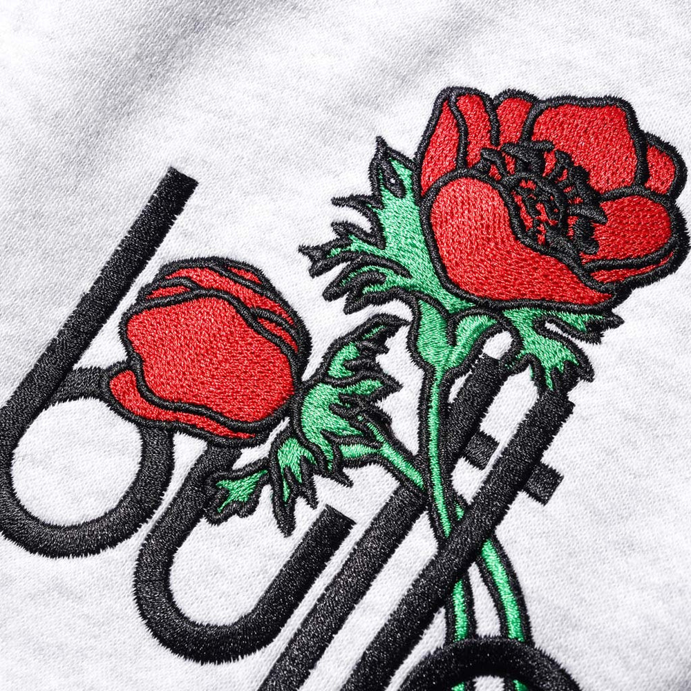 Butter Goods - Windflowers Pullover Hooded Sweatshirt Embroidery