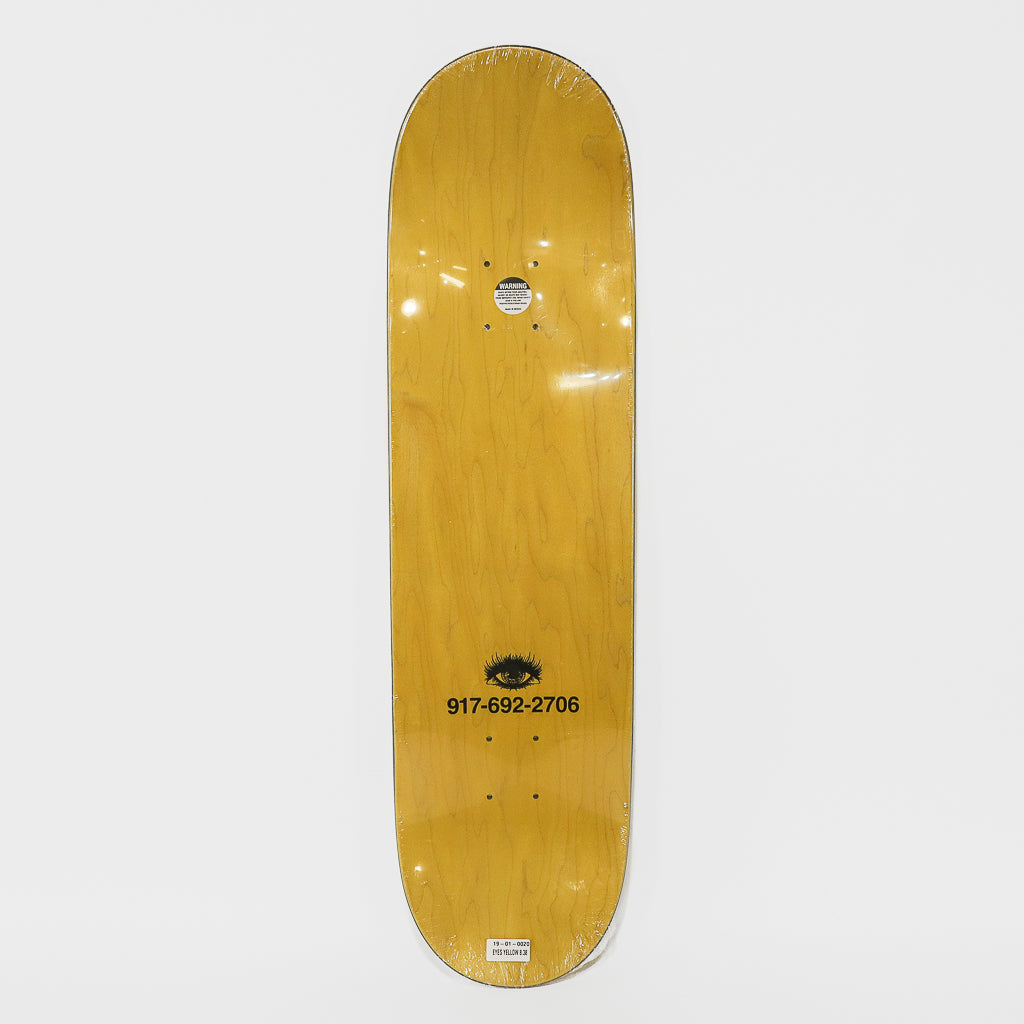 Call Me 917 - 8.38" Eyes Skateboard Deck - Yellow