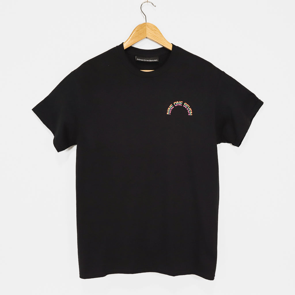 Call Me 917 Rainbow Black T-Shirt