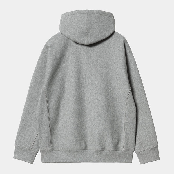 Carhartt WIP - American Script Pullover Hooded Sweatshirt - Grey Heather
