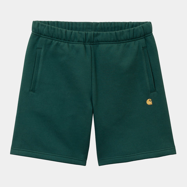 Carhartt WIP - Chase Sweat Shorts - Botanic / Gold