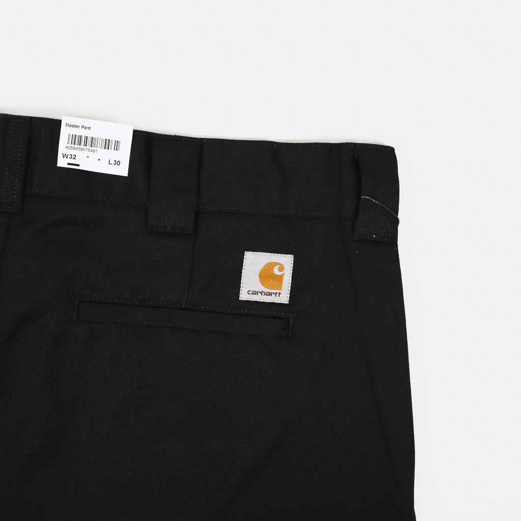 Carhartt WIP Black Master Pant Back Label