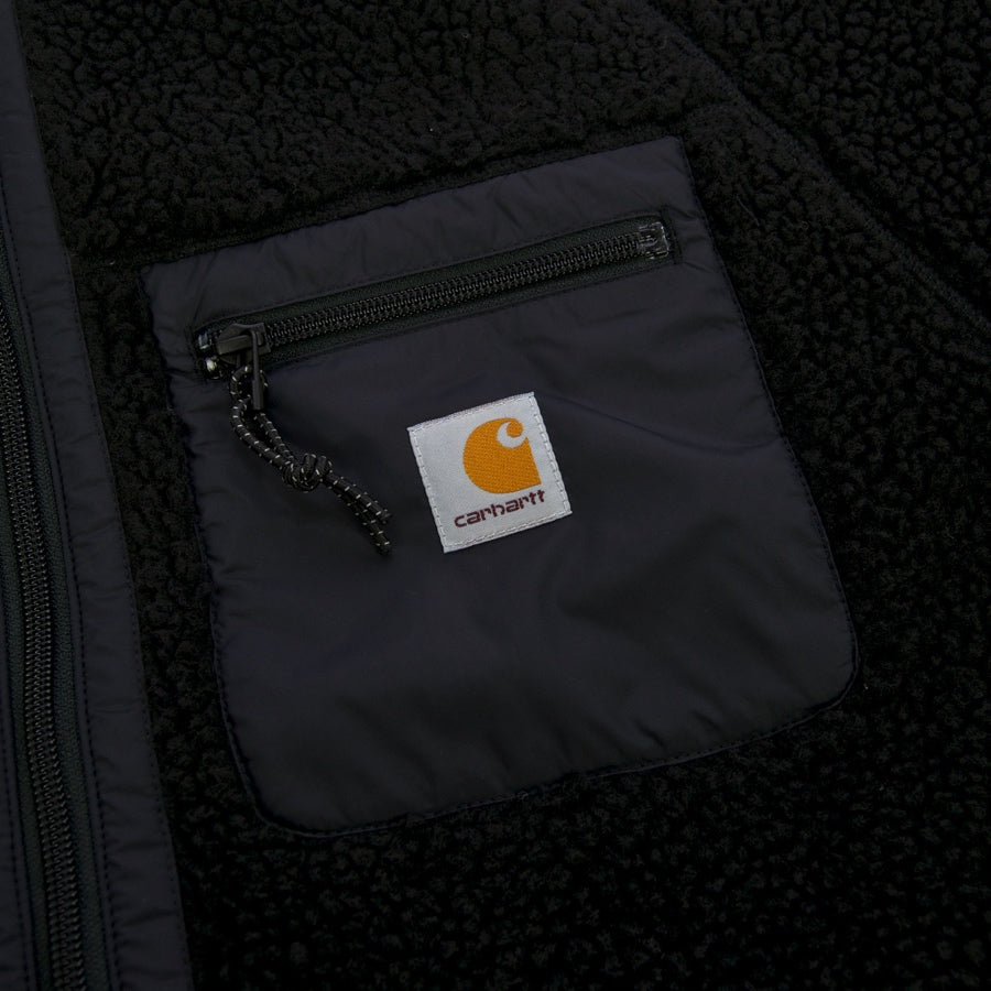 Carhartt WIP Black Prentis Liner Fleece Jacket Zip Pocket