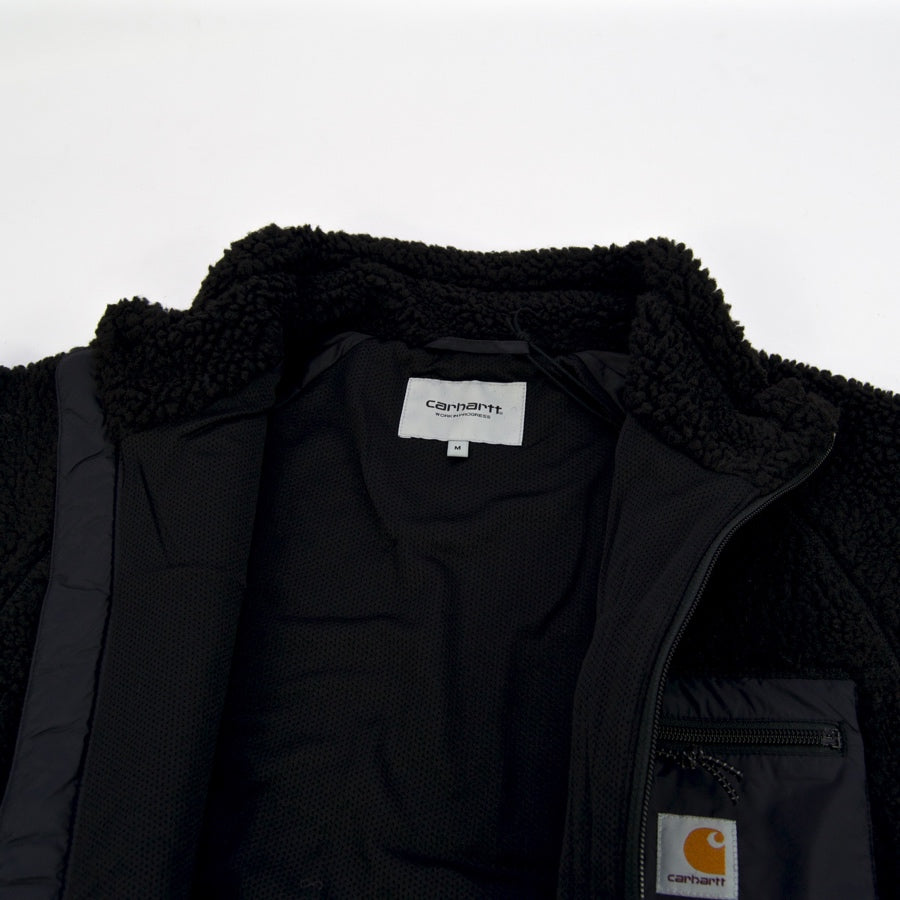 Carhartt WIP Black Prentis Liner Fleece Jacket Interior