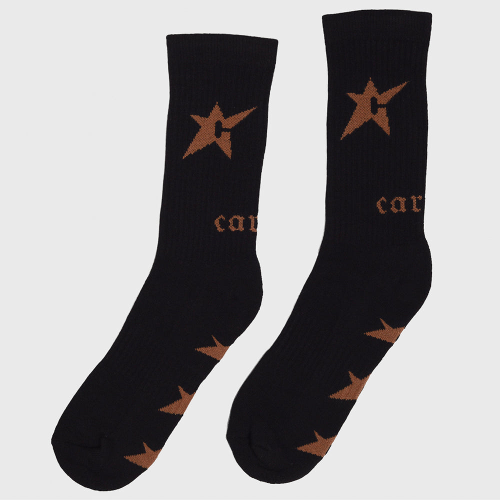 Carpet Company Black And Brown C-Star Socks