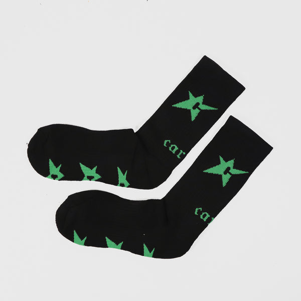 Carpet Company - C-Star Socks - Black \ Green