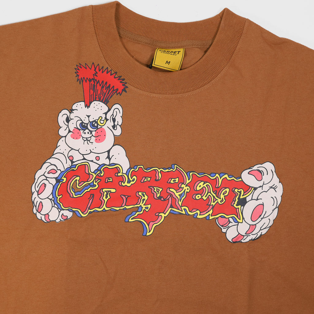Carpet Company Punk Baby Brown T-Shirt Front Print