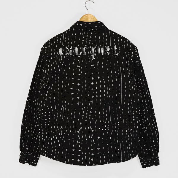 Carpet Company - Stitch Button Up Longsleeve Canvas Shirt - Black