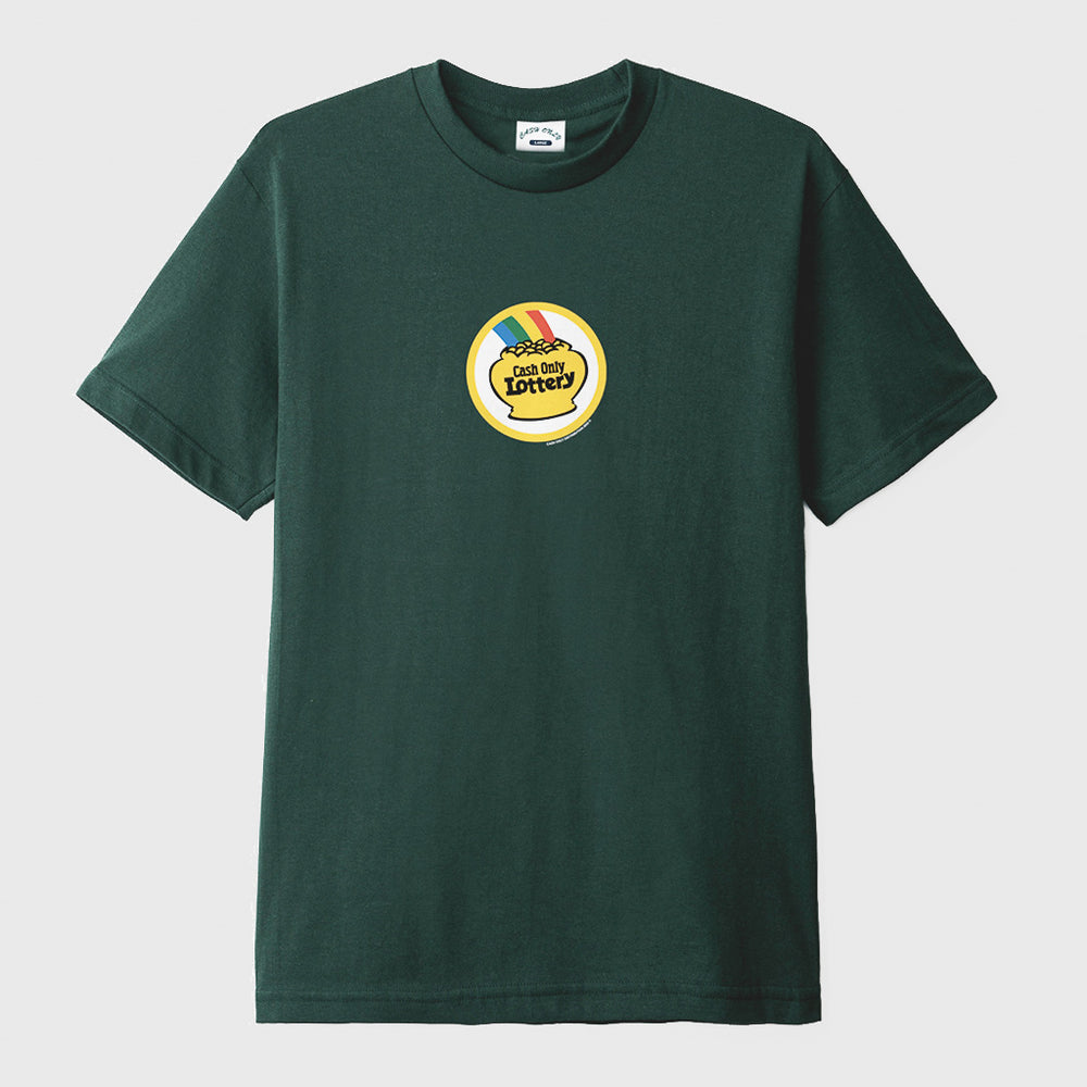 Cash Only Jackpot Dark Forest Green T-Shirt