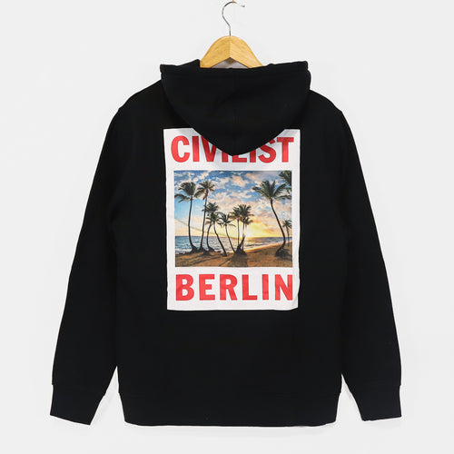 Civilist - Palme Pullover Hooded Sweatshirt - Black