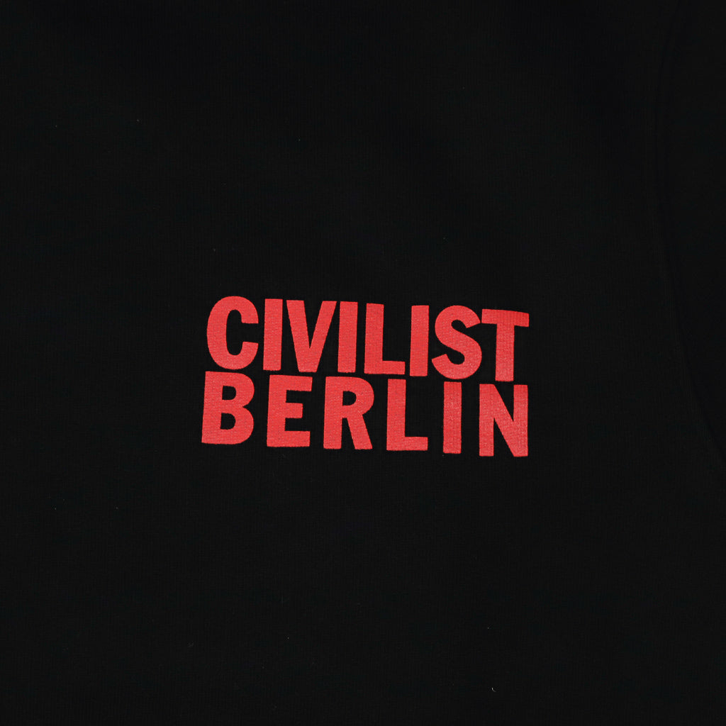 Civilist Palme Black Pullover Hooded Sweatshirt