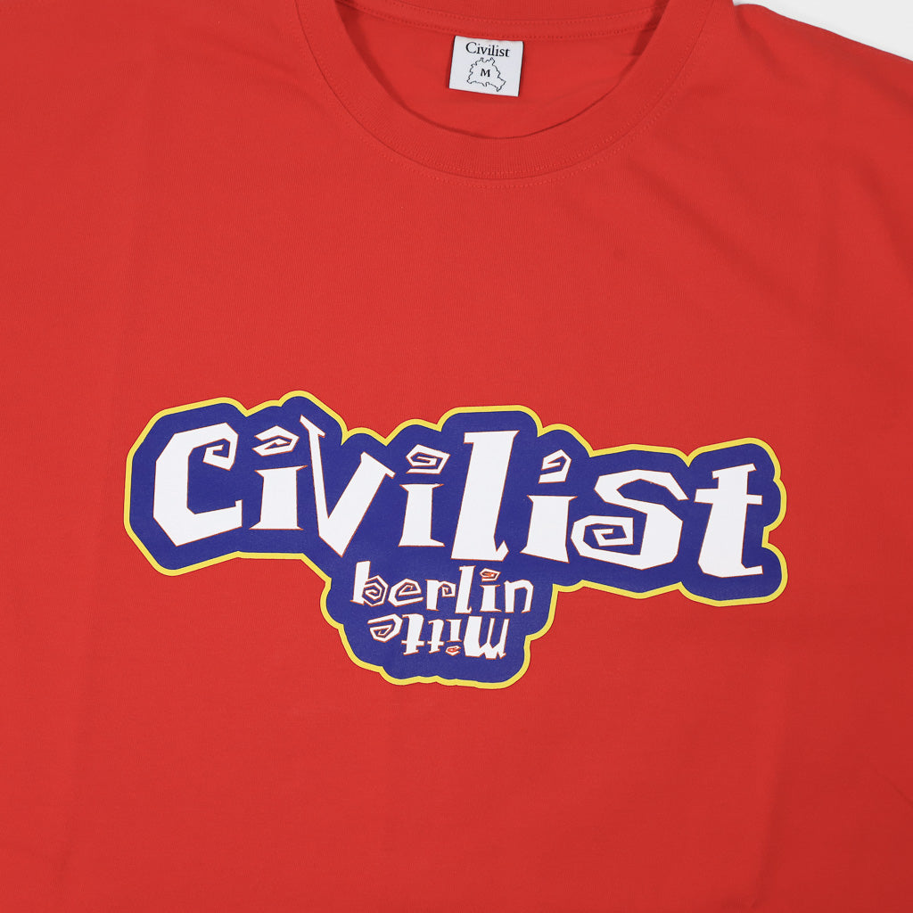 Civilist Whirl Red T-Shirt Front Print
