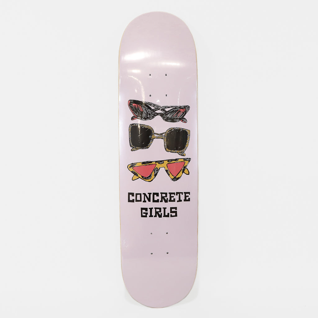 Concrete Girls 8.0" Sunglasses Skateboard Deck